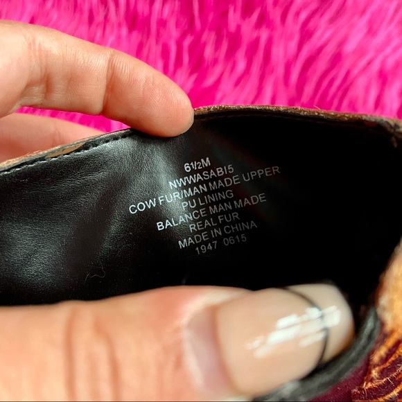 Leopard Print Pointed Toe Nine West Ankle Boots - Picture 6 of 9